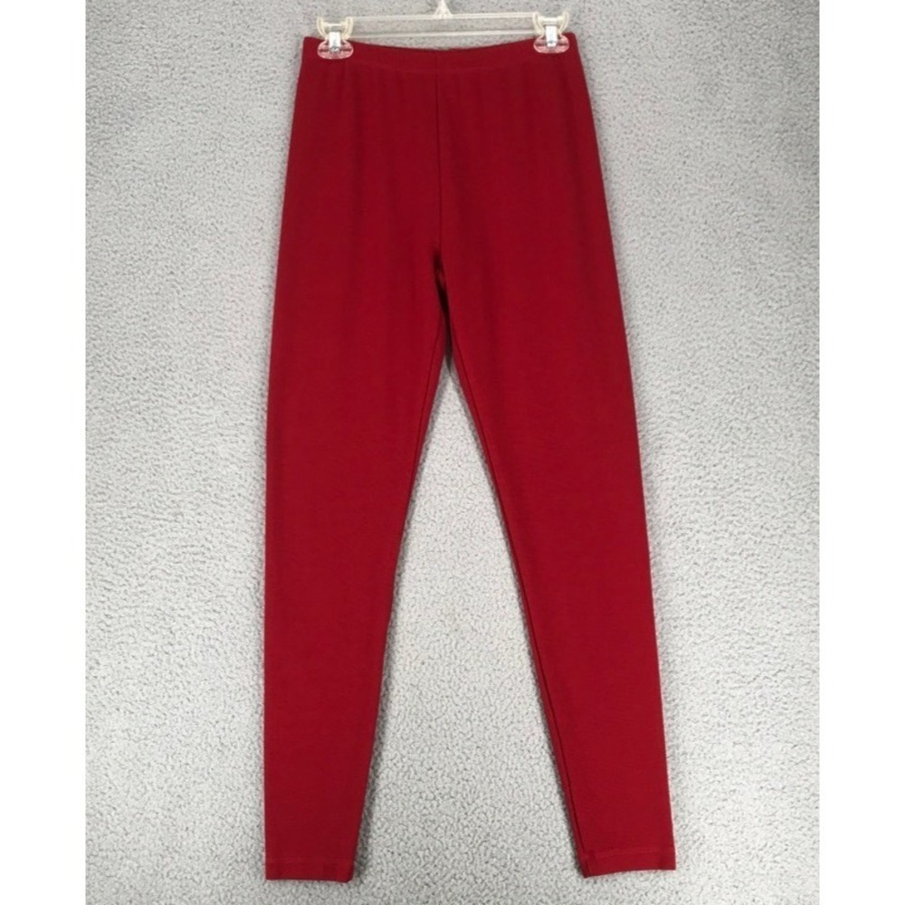 Vintage Jones New York Sport Jeggings Size M Elastic Waist Red